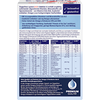 Doppelherz system A-Z + Omega-3 Kapseln 60 St Doppelherz