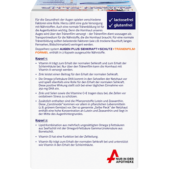 Doppelherz system  Augen Plus Sehkraft + Schutz Kapseln 120 St Doppelherz