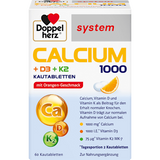 Doppelherz system Calcium 1000 + D3 + K2 Kautabletten 60 St Doppelherz