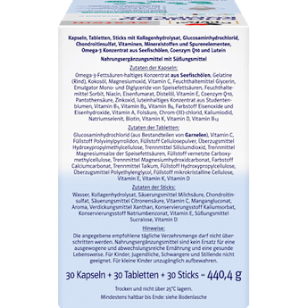 Doppelherz system Chondro-Komplex Kapseln+Tabletten+Sticks je 30 St Doppelherz