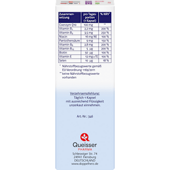 Doppelherz system Coenzym Q10 100 + Vitamine Kapseln 60 St Doppelherz