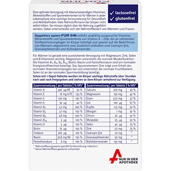 Doppelherz system Für Ihn Depot Tabletten 30 St Doppelherz