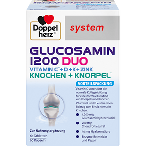 Doppelherz system Glucosamin 1200 Duo Tabletten+Kapseln je 60 St Doppelherz