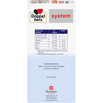 Doppelherz system Glucosamin Plus 800 Kapseln 120 St Doppelherz