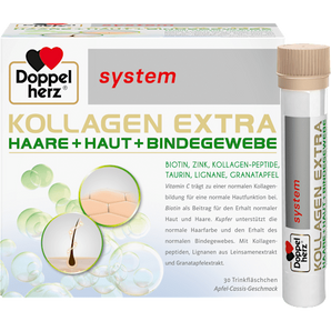 Doppelherz system Kollagen Extra  Haare + Haut + Bindegewebe Trinkfläschchen 30 St Doppelherz
