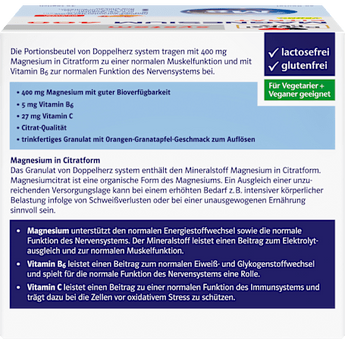 Doppelherz system Magnesium 400 Citrat Granulat Beutel 40 St Doppelherz