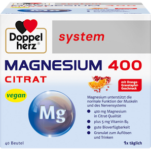 Doppelherz system Magnesium 400 Citrat Granulat Beutel 40 St Doppelherz