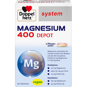 Doppelherz system Magnesium 400 Depot Tabletten 60 St Doppelherz