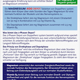 Doppelherz system Magnesium 400 Depot Tabletten 60 St Doppelherz
