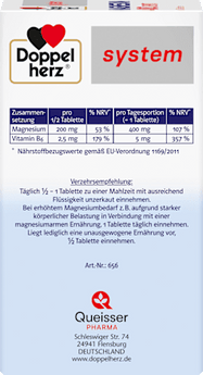Doppelherz system Magnesium 400 Depot Tabletten 60 St Doppelherz