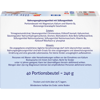 Doppelherz system  Magnesium + Kalium Citrat Sport Beutel 40 St Doppelherz