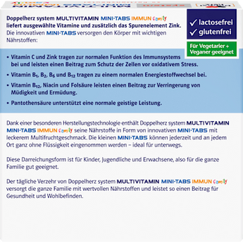Doppelherz system Multivitamin Mini-Tabs family Portionsbeutel 20 St Doppelherz