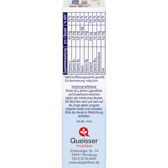 Doppelherz system Multivitamin Mini-Tabs family Portionsbeutel 20 St Doppelherz