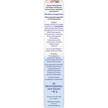 Doppelherz system Omega-3 family Gel-Tabs Erdbeer-Citrusgeschmack 60 St Doppelherz