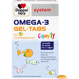 Doppelherz system Omega-3 family Gel-Tabs Zitronengeschmack 60 St Doppelherz