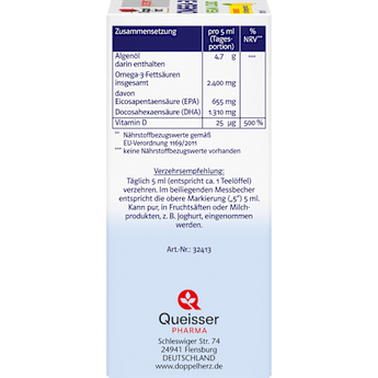 Doppelherz system Omega-3 Vegan Liquid Algenöl Doppelherz