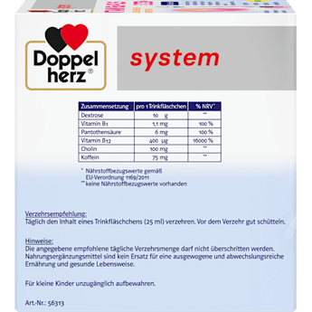 Doppelherz system Vitamin B12 Plus Energie Trinkfläschchen 30 St Doppelherz