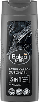 Duschgel Active Carbon 3in1 Balea MEN