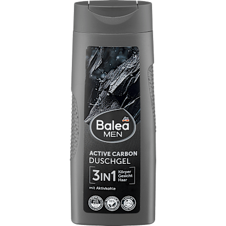 Duschgel Active Carbon 3in1 Balea MEN
