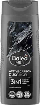 Duschgel Active Carbon 3in1 Balea MEN