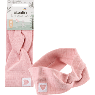 Hairband organic cotton pink, 1 piece