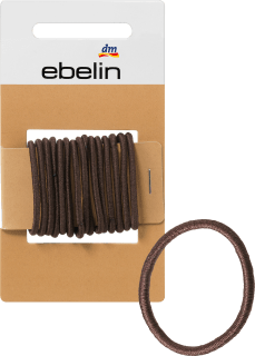 Hair ties small/thin brown, 15 pcs