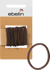 Hair ties small/thin brown, 15 pcs