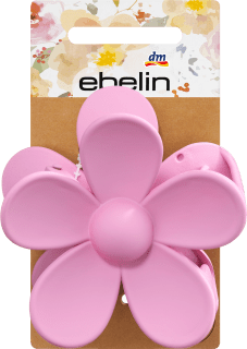 Hair clip flower pink, 1 piece