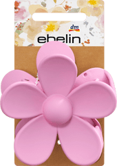 Hair clip flower pink, 1 piece