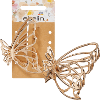 Hair Clip Metal Butterfly Gold-Optic, 1 pc