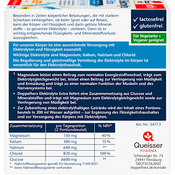Elektrolyte Extra Portionsbeutel 20 St Doppelherz