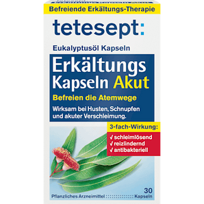 tetesept Erkältungskapseln, 40 St – Halsschmerzen & Schluckbeschwerden image_position | VivaVoss