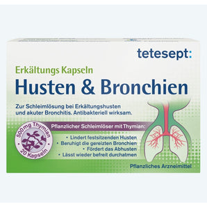 tetesept Erkältungskapseln Husten & Bronchien, 20 St – Husten image_position | VivaVoss