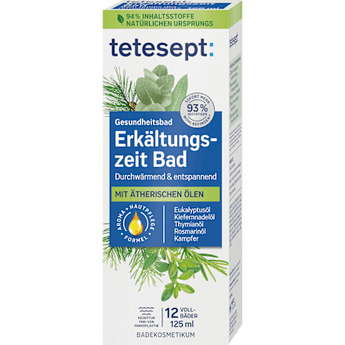 Erkältungszeit Bad tetesept