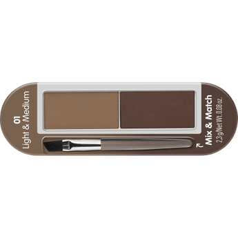 essence Augenbrauenpuder Set Mix & Match, 2,3 g - VivaVoss