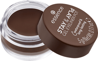 Gel Eyeliner Stay & Play 02 Brown essence