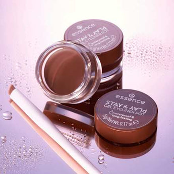 Gel Eyeliner Stay & Play 02 Brown essence