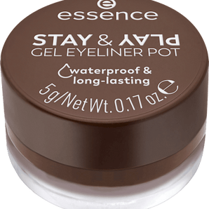 Gel Eyeliner Stay & Play 02 Brown essence