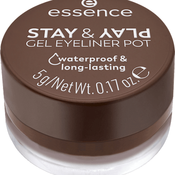 Gel Eyeliner Stay & Play 02 Brown essence