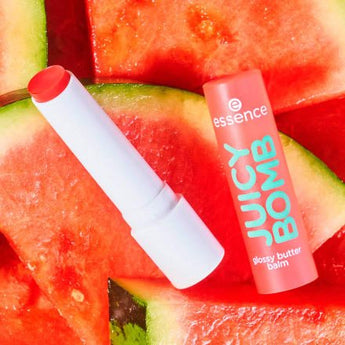 essence Lippenbalsam Juicy Bomb Glossy 01 One In A Melon, 2,5 g - VivaVoss