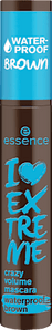 Mascara I Love Extreme Crazy Volume Waterproof Brown 01 Cozy Brown essence
