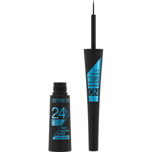 Eyeliner 24h Brush Liner Waterproof 010 Ultra Black, 3 ml Catrice, Eyeliner by Catrice – Available at VivaVoss