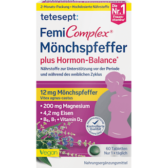 FemiComplex Mönchspfeffer Tabletten Hormon Balance 60 St, 43,5 g - VivaVoss
