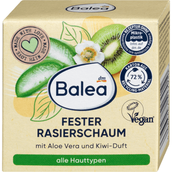 Fester Rasierschaum Aloe Vera & Kiwi, 60 g Haarentfernung & Rasur by Balea – Available at VivaVoss
