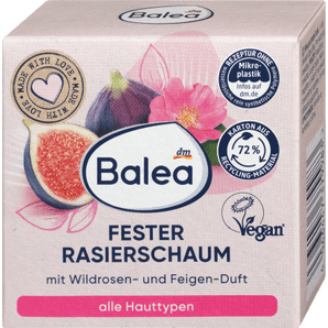 Fester Rasierschaum Wildrose Feige, 60 g Haarentfernung & Rasur by Balea – Available at VivaVoss