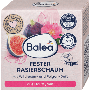 Fester Rasierschaum Wildrose Feige, 60 g Haarentfernung & Rasur by Balea – Available at VivaVoss