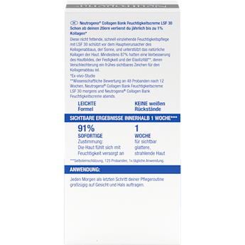Feuchtigkeitscreme Collagen Bank  LSF 30 Neutrogena