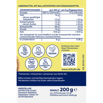 Flohsamenschalen gemahlen Plus, 200 g - VivaVoss
