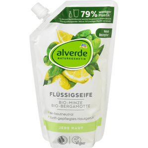 Flüssigseife Bio - Minze, Bio - Bergamotte Nachfüllpack, 500 ml Balea, alverde NATURKOSMETIK, Flüssigseife, by alverde NATURKOSMETIK – Available at VivaVoss