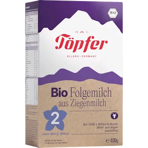 Folgemilch 2 aus Ziegenmilch nach dem 6. Monat, 400 g Babymilch by Töpfer – Available at VivaVoss